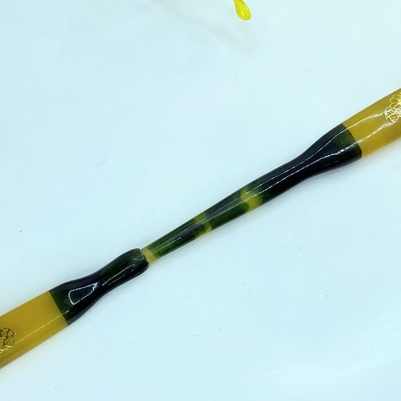 Japanese Celluloid Green transparent Koga Kanzashi Hair Ornament 13.9g GS613 main image 2